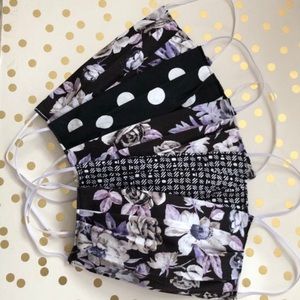 Face mask Purple floral